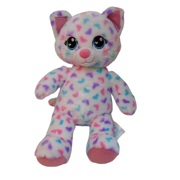 Build-A-Bear Workshop Other - Build a Bear Kitty Cat Hearts 16" Plush Stuffed Animal